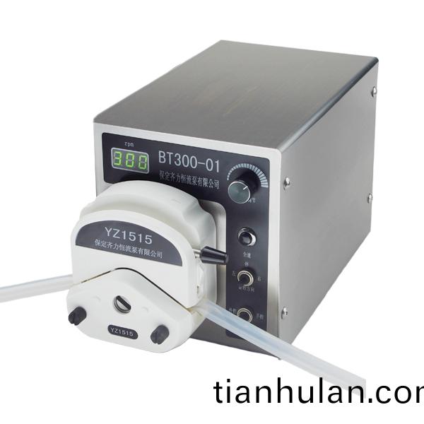 How does peristaltic pump drop glue